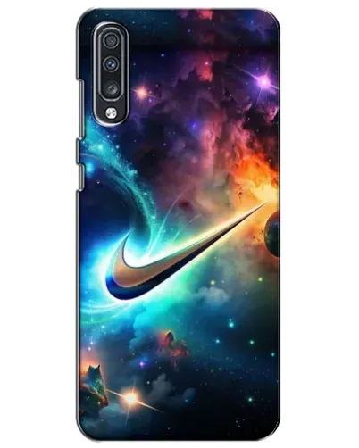 Чехол для Samsung Galaxy A70 2019 (A705F) с картинкой «Космический Nike Swoosh» Чехол для Samsung Galaxy A70 2019 (A705F) с картинкой «Космический Nike Swoosh»