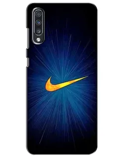 Чехол для Samsung Galaxy A70 2019 (A705F) с картинкой «Синий пульс Nike»