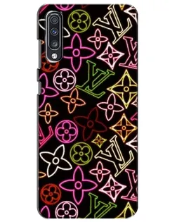 Чехол для Samsung Galaxy A70 2019 (A705F) с картинкой «Неоновый микс Nike» Чехол для Samsung Galaxy A70 2019 (A705F) с картинкой «Неоновый микс Nike»