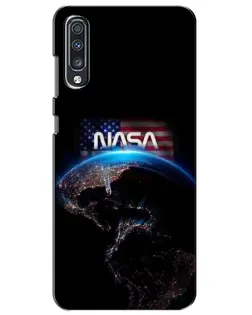 Чехол для Samsung Galaxy A70 2019 (A705F) с картинкой «Земля из космоса NASA» Чехол для Samsung Galaxy A70 2019 (A705F) с картинкой «Земля из космоса NASA»