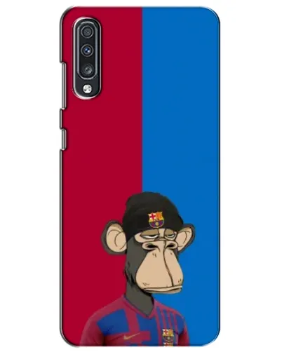 Чехол для Samsung Galaxy A70 2019 (A705F) с картинкой «Bored Ape — фанат Барсы» Чехол для Samsung Galaxy A70 2019 (A705F) с картинкой «Bored Ape — фанат Барсы»