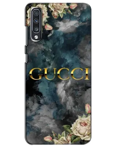 Чехол для Samsung Galaxy A70 2019 (A705F) с картинкой «Абстрактные цветы Gucci» Чехол для Samsung Galaxy A70 2019 (A705F) с картинкой «Абстрактные цветы Gucci»