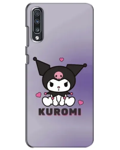 Чехол для Samsung Galaxy A70 2019 (A705F) с картинкой «Kuromi — фиолетовый арт»