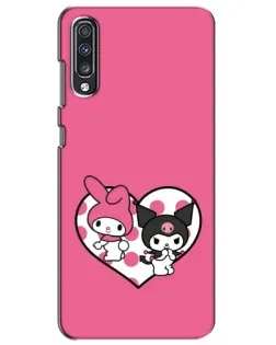 Чехол для Samsung Galaxy A70 2019 (A705F) с картинкой «Kuromi и My Melody»