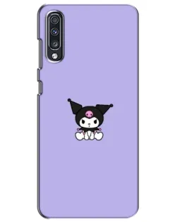 Чехол для Samsung Galaxy A70 2019 (A705F) с картинкой «Kuromi — фиолетовый минимализм»