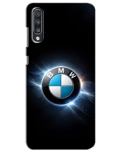 Чехол для Samsung Galaxy A70 2019 (A705F) с картинкой «BMW — неоновое сияние»