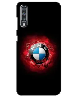 Чехол для Samsung Galaxy A70 2019 (A705F) с картинкой «Логотип BMW — вспышка»