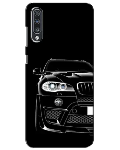 Чехол для Samsung Galaxy A70 2019 (A705F) с картинкой «Темный силуэт BMW»
