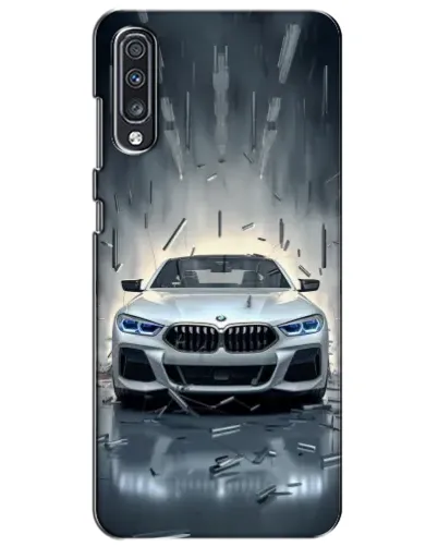 Чехол для Samsung Galaxy A70 2019 (A705F) с картинкой «BMW в свете фар»