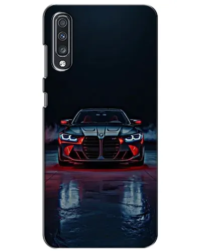 Чехол для Samsung Galaxy A70 2019 (A705F) с картинкой «BMW на мокрой дороге»