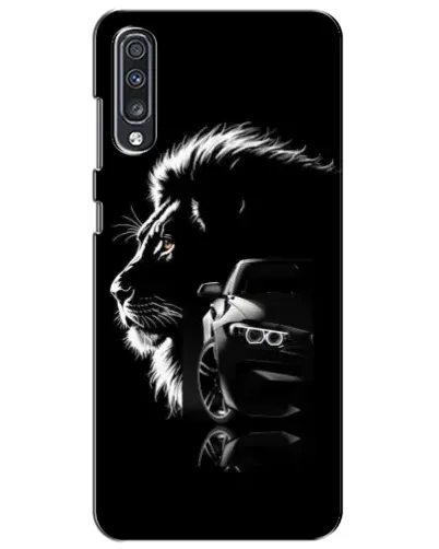Чехол для Samsung Galaxy A70 2019 (A705F) с картинкой «BMW и лев»
