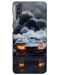 Чехол для Samsung Galaxy A70 2019 (A705F) с картинкой «BMW в дыму»