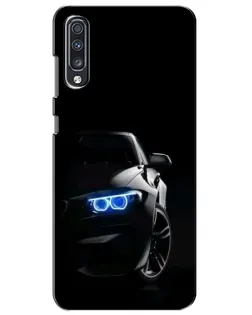 Чехол для Samsung Galaxy A70 2019 (A705F) с картинкой «BMW — ночной взгляд»