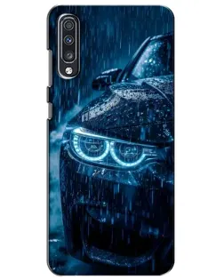 Чехол для Samsung Galaxy A70 2019 (A705F) с картинкой «BMW под дождем»