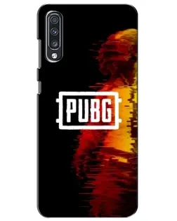 Чехол для Samsung Galaxy A70 2019 (A705F) с картинкой «Яркий логотип PUBG» Чехол для Samsung Galaxy A70 2019 (A705F) с картинкой «Яркий логотип PUBG»