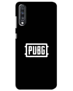 Чехол для Samsung Galaxy A70 2019 (A705F) с картинкой «Лого BMW — металлический блеск»