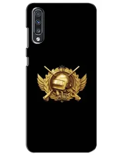 Чехол для Samsung Galaxy A70 2019 (A705F) с картинкой «PUBG — оранжевый градиент»