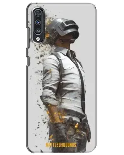 Чехол для Samsung Galaxy A70 2019 (A705F) с картинкой «PUBG — боец в пыли»