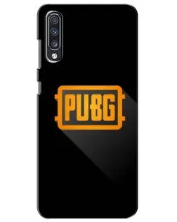 Чехол для Samsung Galaxy A70 2019 (A705F) с картинкой «PUBG — рамка лого»