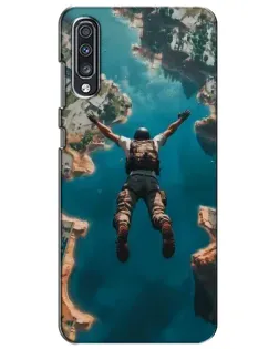 Чехол для Samsung Galaxy A70 2019 (A705F) с картинкой «PUBG — свободное падение»