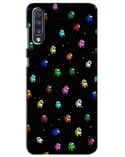 Чехол для Samsung Galaxy A70 2019 (A705F) с картинкой «Экипаж Among Us»
