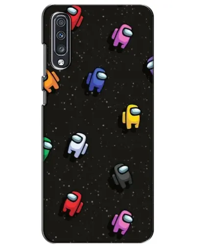 Чехол для Samsung Galaxy A70 2019 (A705F) с картинкой «Космический паттерн Among Us»