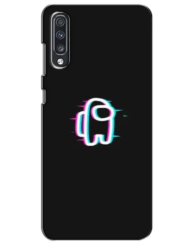 Чехол для Samsung Galaxy A70 2019 (A705F) с картинкой «Among Us неон»