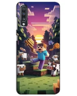 Чехол для Samsung Galaxy A70 2019 (A705F) с картинкой «Стив на ферме» Чехол для Samsung Galaxy A70 2019 (A705F) с картинкой «Стив на ферме»