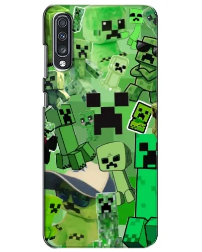 Чехол для Samsung Galaxy A70 2019 (A705F) с картинкой «Криперы Minecraft» Чехол для Samsung Galaxy A70 2019 (A705F) с картинкой «Криперы Minecraft»