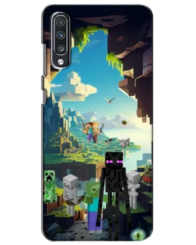 Чехол для Samsung Galaxy A70 2019 (A705F) с картинкой «Эндермен в лесу» Чехол для Samsung Galaxy A70 2019 (A705F) с картинкой «Эндермен в лесу»