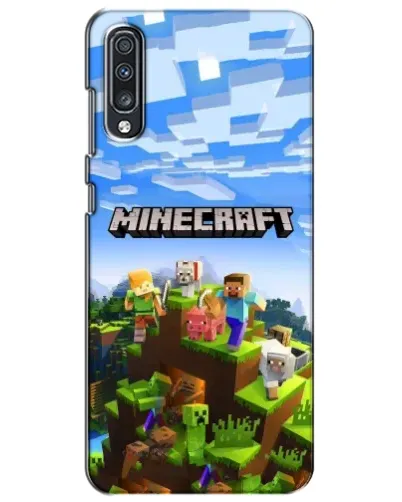 Чехол для Samsung Galaxy A70 2019 (A705F) с картинкой «Minecraft классический мир» Чехол для Samsung Galaxy A70 2019 (A705F) с картинкой «Minecraft классический мир»