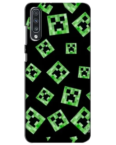 Чехол для Samsung Galaxy A70 2019 (A705F) с картинкой «Паттерн с криперами» Чехол для Samsung Galaxy A70 2019 (A705F) с картинкой «Паттерн с криперами»