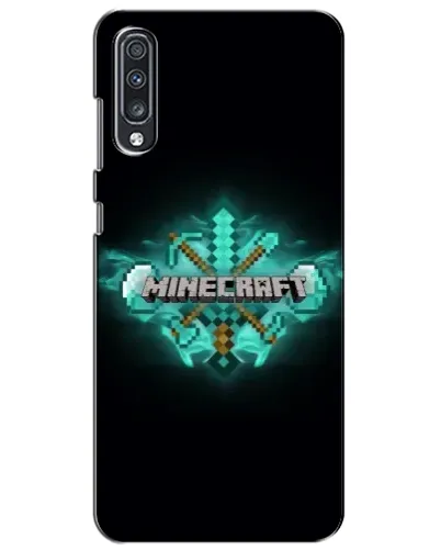 Чехол для Samsung Galaxy A70 2019 (A705F) с картинкой «Minecraft Diamond лого» Чехол для Samsung Galaxy A70 2019 (A705F) с картинкой «Minecraft Diamond лого»