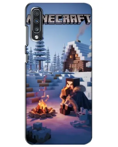 Чехол для Samsung Galaxy A70 2019 (A705F) с картинкой «Зимний Minecraft» Чехол для Samsung Galaxy A70 2019 (A705F) с картинкой «Зимний Minecraft»