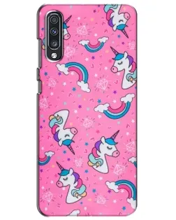 Чехол для Samsung Galaxy A70 2019 (A705F) с картинкой «Unicorn паттерн розовый» Чехол для Samsung Galaxy A70 2019 (A705F) с картинкой «Unicorn паттерн розовый»