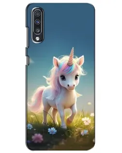 Чехол для Samsung Galaxy A70 2019 (A705F) с картинкой «Единорог на поляне» Чехол для Samsung Galaxy A70 2019 (A705F) с картинкой «Единорог на поляне»