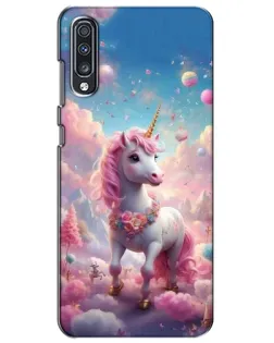 Чехол для Samsung Galaxy A70 2019 (A705F) с картинкой «Единорог среди облаков»