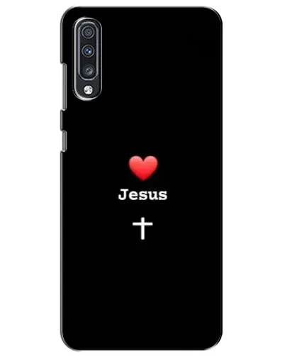 Чехол для Samsung Galaxy A70 2019 (A705F) с картинкой «Сердце - Jesus» Чехол для Samsung Galaxy A70 2019 (A705F) с картинкой «Сердце - Jesus»