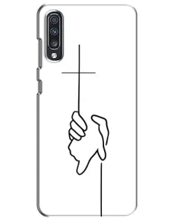 Чехол для Samsung Galaxy A70 2019 (A705F) с картинкой «Рука держит»