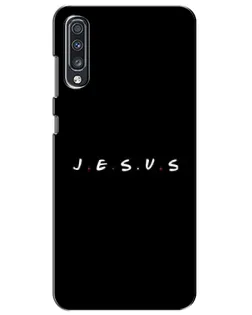 Чехол для Samsung Galaxy A70 2019 (A705F) с картинкой «Точки веры J.E.S.U.S.»