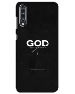 Чехол для Samsung Galaxy A70 2019 (A705F) с картинкой «GOD — Бог над всем»