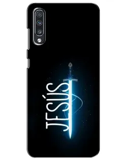 Чехол для Samsung Galaxy A70 2019 (A705F) с картинкой «Меч Духа Jesus»