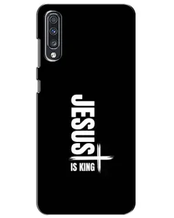 Чехол для Samsung Galaxy A70 2019 (A705F) с картинкой «Вертикаль веры Jesus»