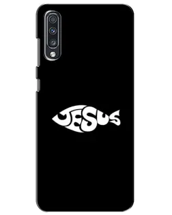 Чехол для Samsung Galaxy A70 2019 (A705F) с картинкой «Рыба Jesus»