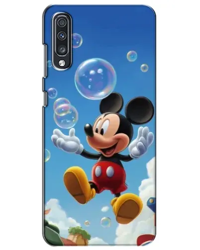 Чехол для Samsung Galaxy A70 2019 (A705F) с картинкой «Mickey и мыльные пузыри»