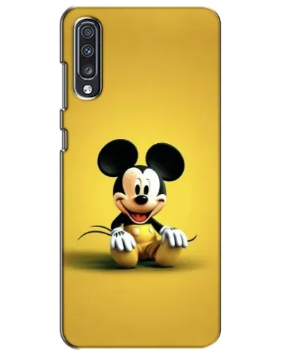 Чехол для Samsung Galaxy A70 2019 (A705F) с картинкой «Микки на желтом»