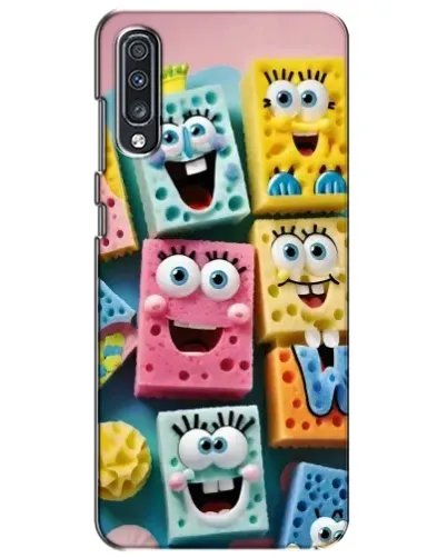 Чехол для Samsung Galaxy A70 2019 (A705F) с картинкой «Цветные губки»