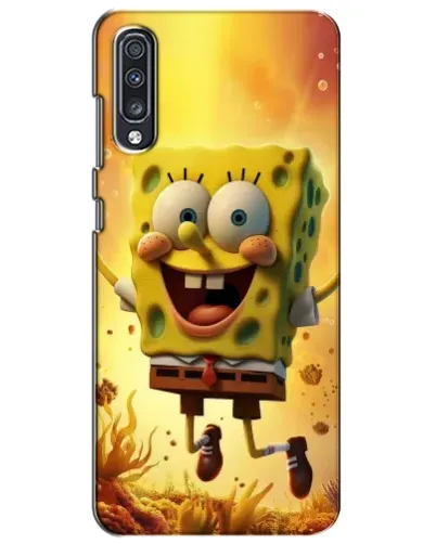 Чехол для Samsung Galaxy A70 2019 (A705F) с картинкой «Губка Боб прыгает»