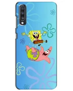 Чехол для Samsung Galaxy A70 2019 (A705F) с картинкой «Спанч Боб и Патрик»