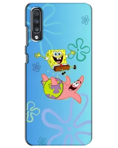 Чехол для Samsung Galaxy A70 2019 (A705F) с картинкой «Спанч Боб и Патрик»
